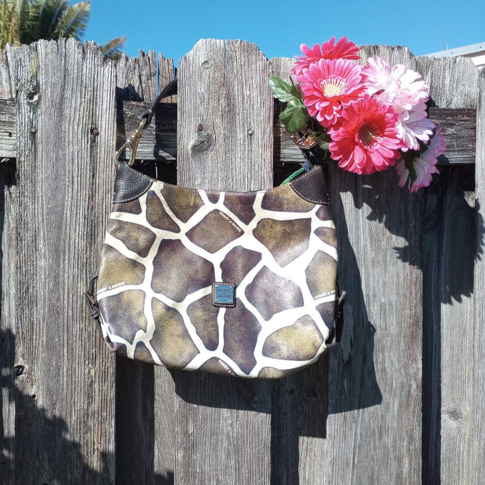 Authentic Dooney & Bourke Serengeti Brielle Giraffe Hobo